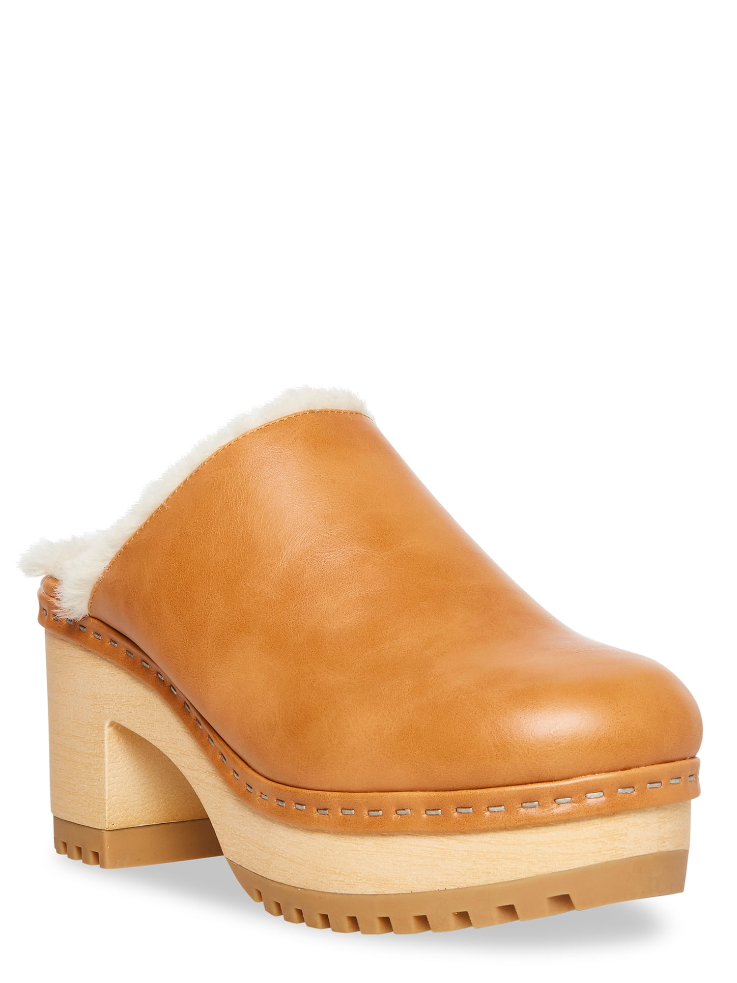 Madden Girl Women's ForteF Faux Fur Lined Heeled Clog