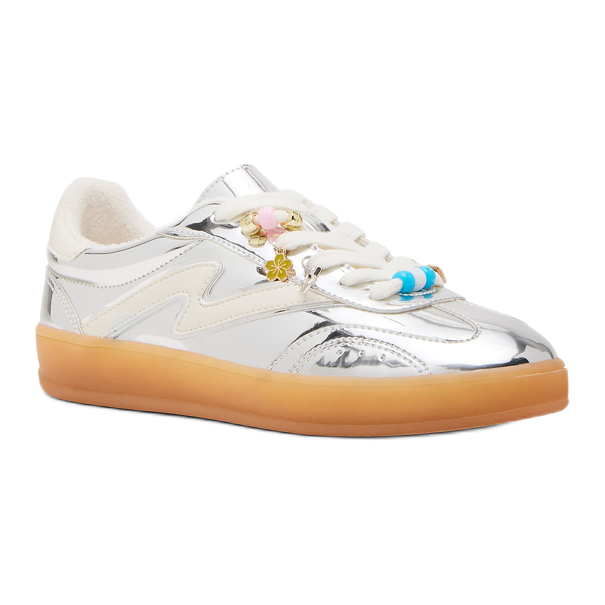 Madden Girl Women's Giia-CB Lace-Up Gum Sole Sneaker with Charms