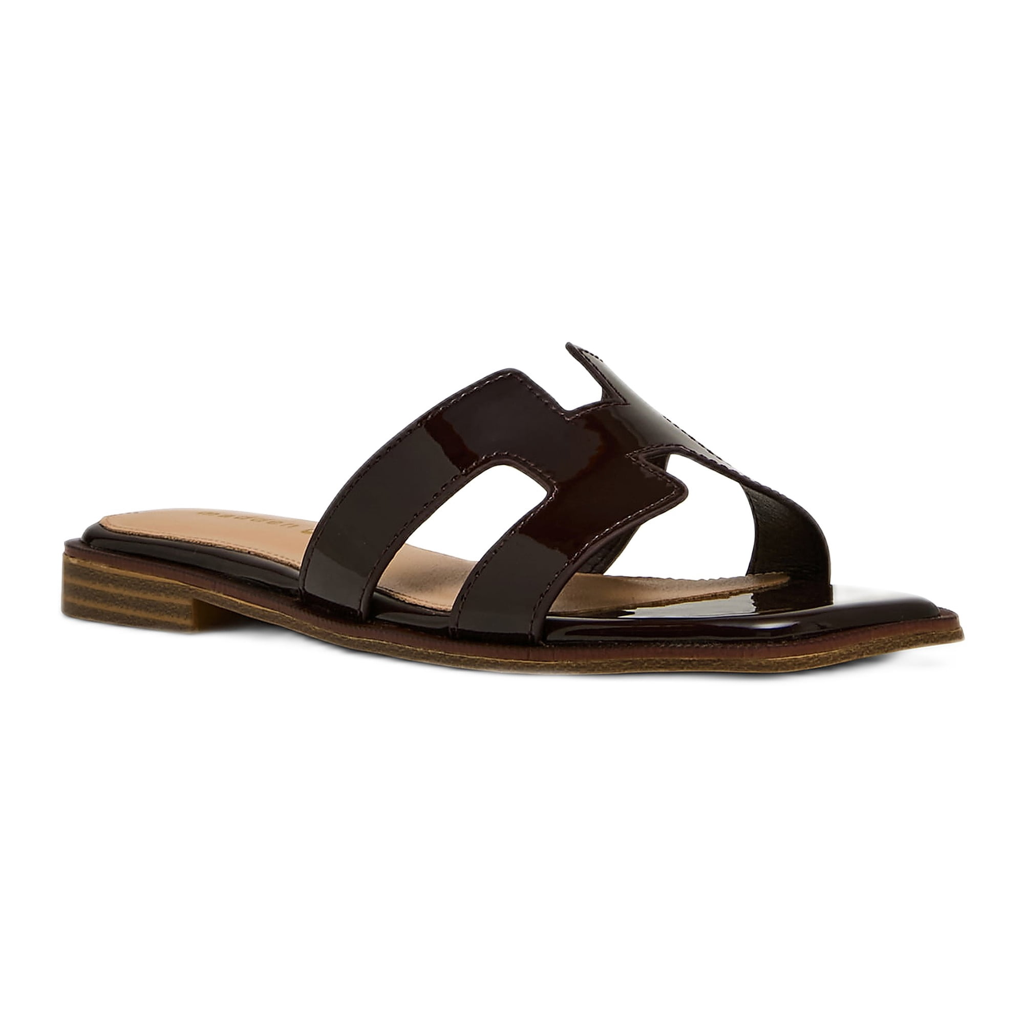Madden Girl Women's Hailey Flat Slide Sandal