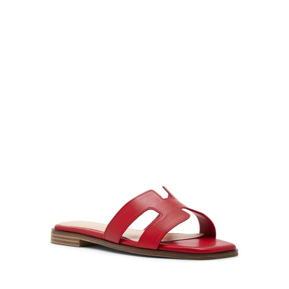 Madden Girl Women's Hailey Flat Slide Sandal
