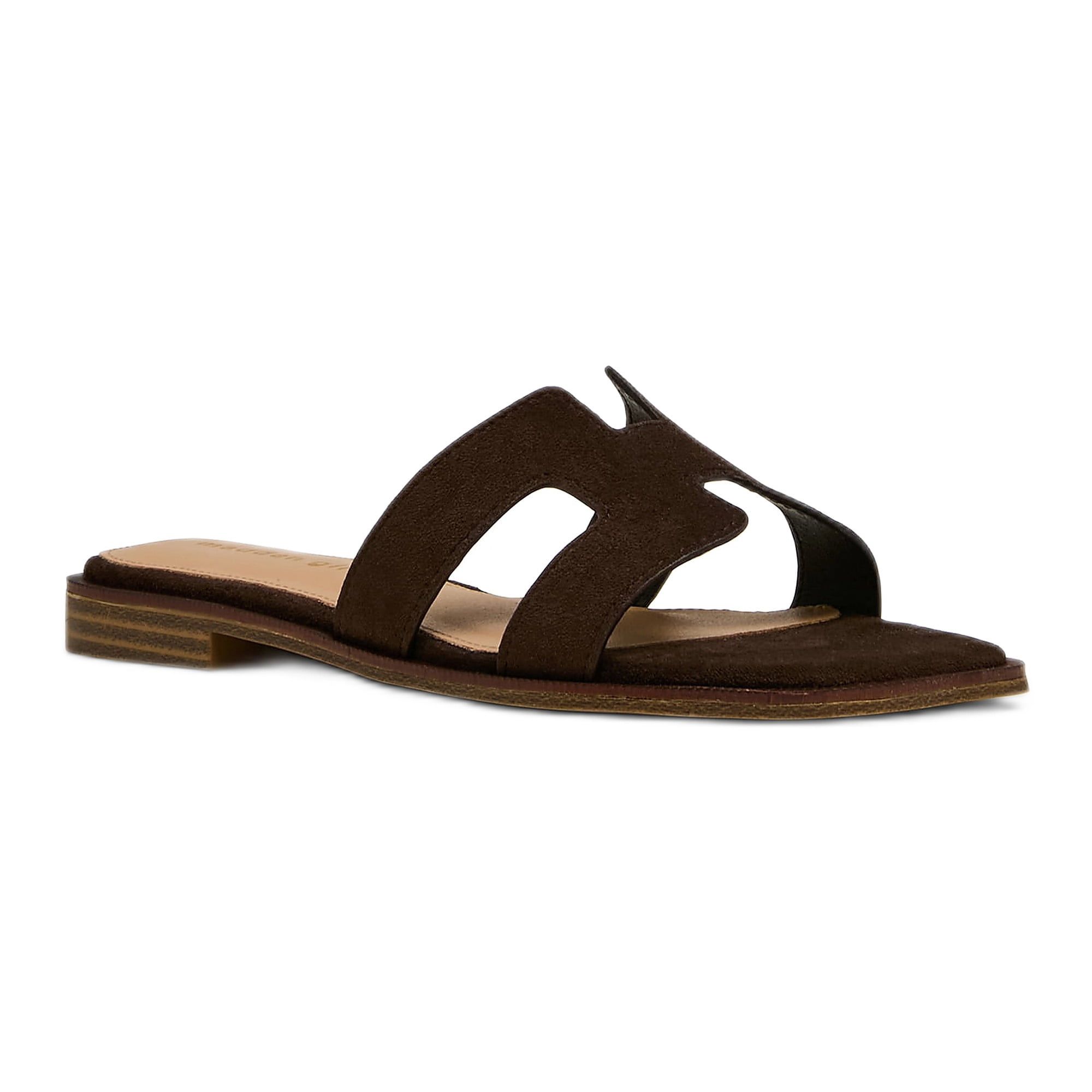 Madden Girl Women's Hailey Flat Slide Sandal