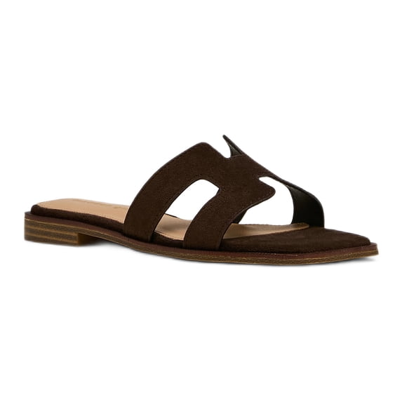 Madden Girl Women's Hailey Flat Slide Sandal