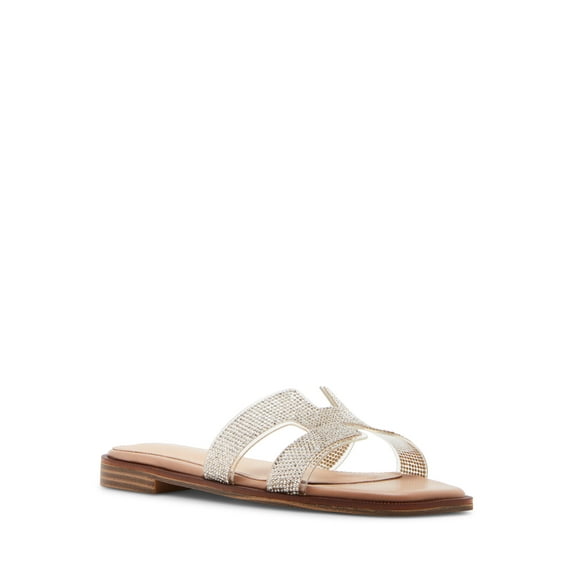 Madden Girl Women's Hailey Flat Slide Sandal