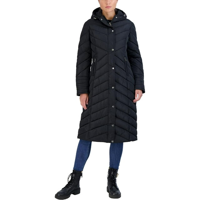 Madden Girl Women’s Jacket – Long Length Quilted Puffer Parka Coat (S ...