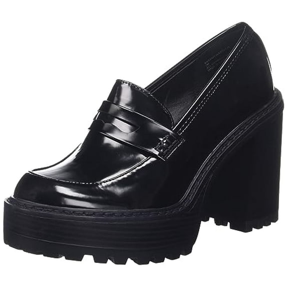 Madden Girl Women's Kassidy-C Chain Detail Heeled Loafer
