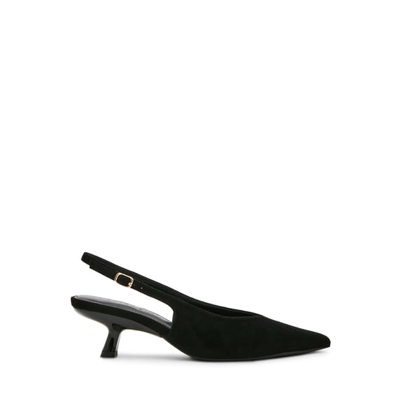 Madden Girl Women's Kittenn Slingback Kitten Heel
