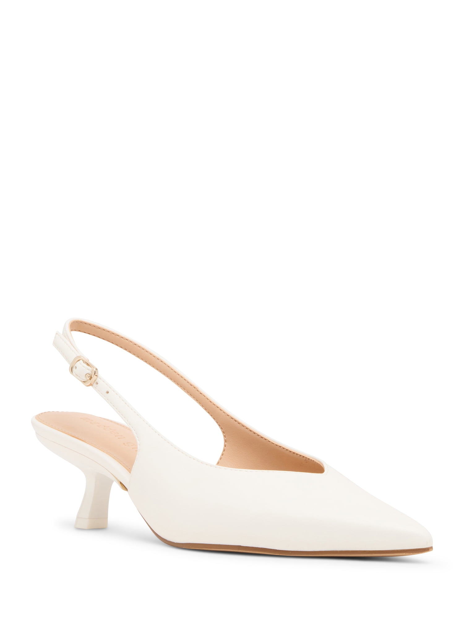 Madden Girl Women's Kittenn Slingback Kitten Heel