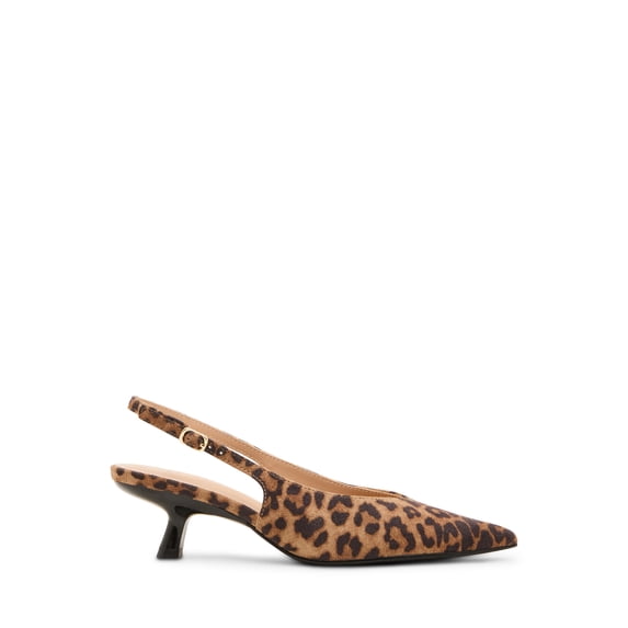 Madden Girl Women's Kittenn Slingback Kitten Heel