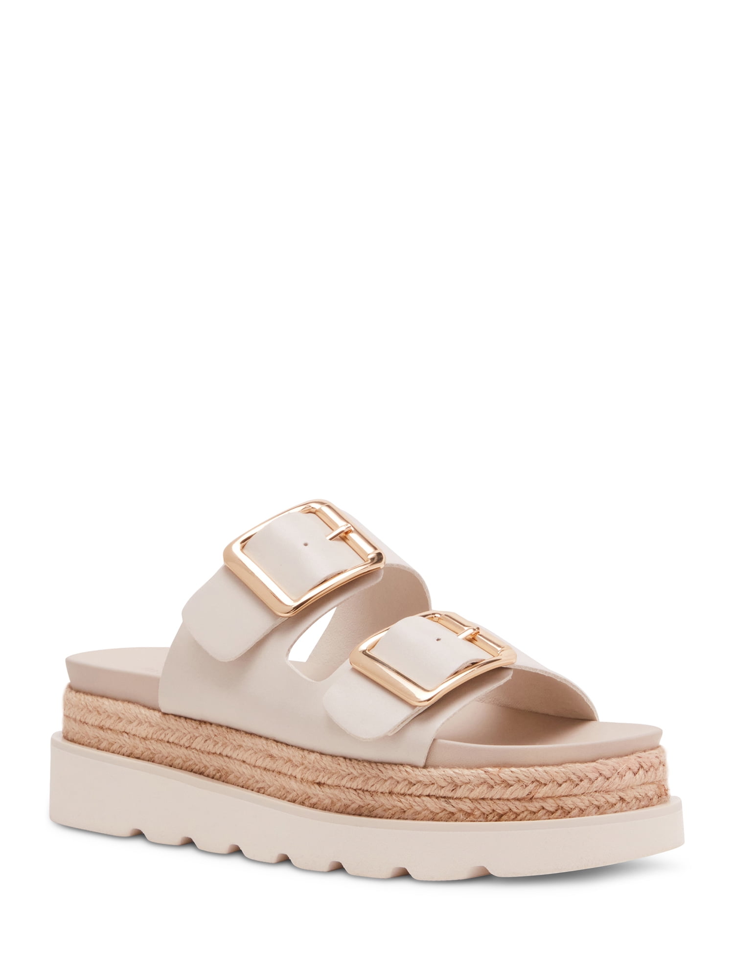 Madden Girl Women's Mythicall Two Strap Slide Platform Sandal