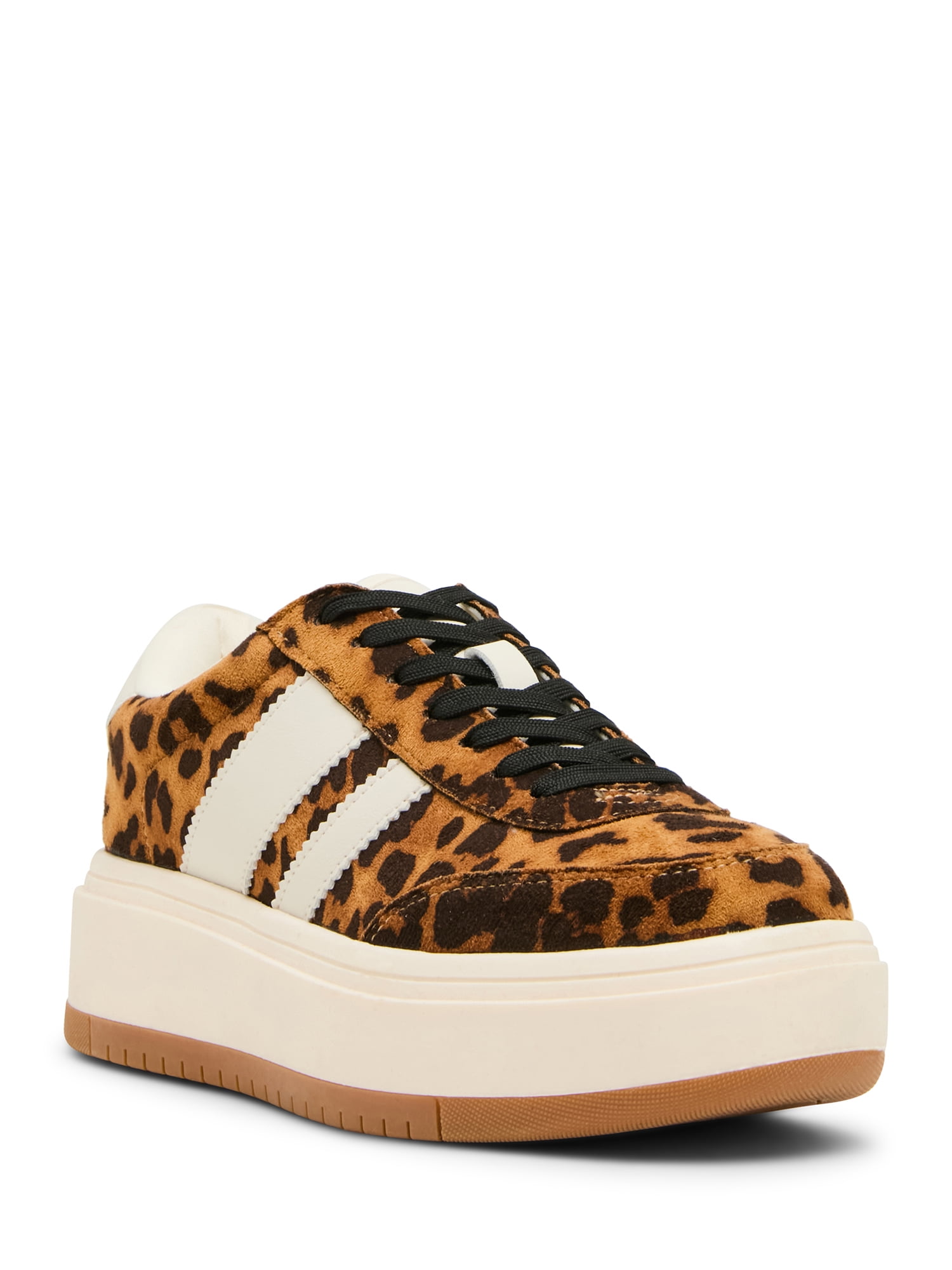 Madden Girl Women's Navida Lace-up Platform Sneaker with Stripes