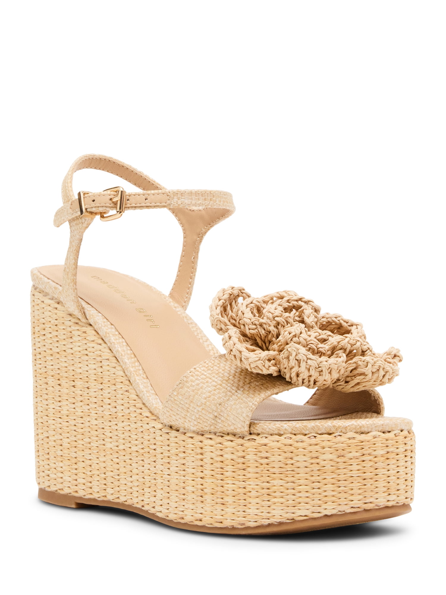 Madden Girl Women's Sassy Floral Wedge Dress Sandal