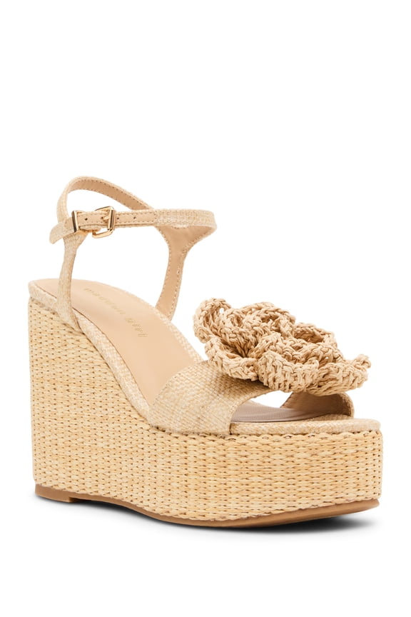 Women's Sassy Floral Wedge Dress Sandal