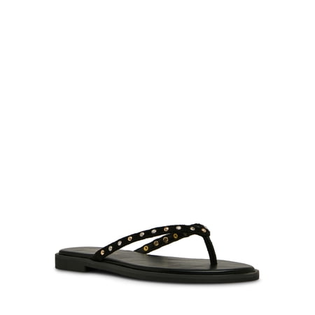 Madden Girl Women's Scouttt Studded Thong Sandal