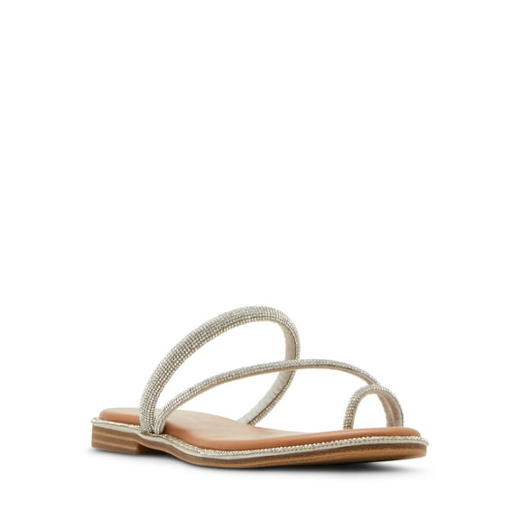 Madden Girl Women's Spotlight-B Toe Loop Slip On Bling Sandal
