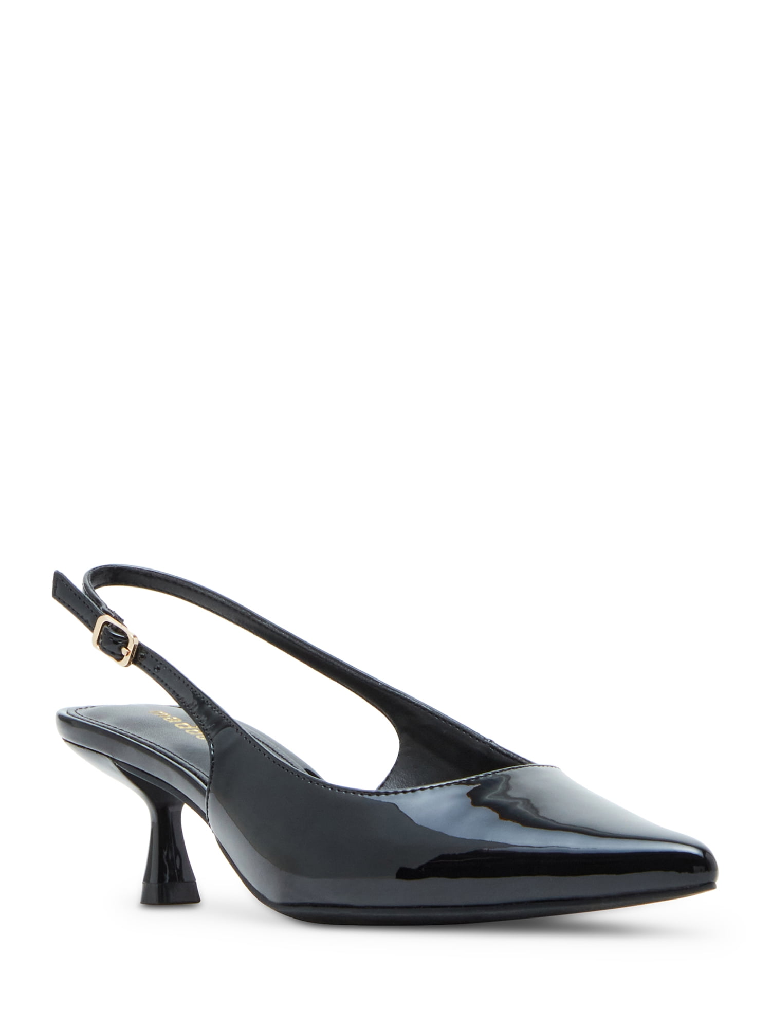 Madden Girl Women's Valeriee Slingback Kitten Heel with Adjustable Strap