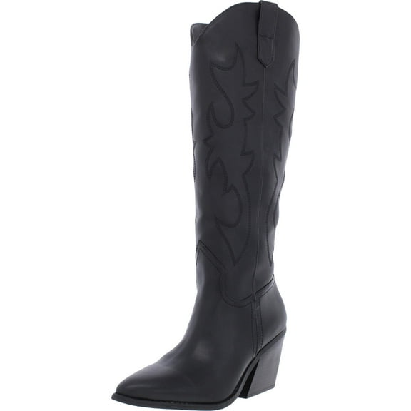 Madden Girl Womens Arizona Pointed Toe Block Heel Cowboy, Western Boots