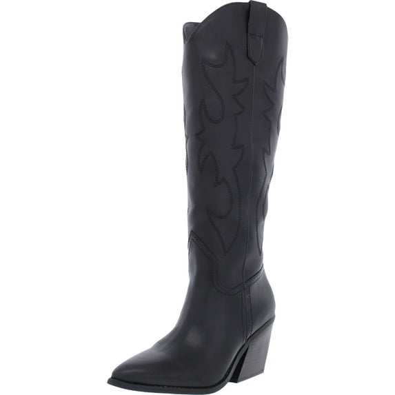 Madden Girl Womens Arizona Pointed Toe Block Heel Cowboy, Western Boots