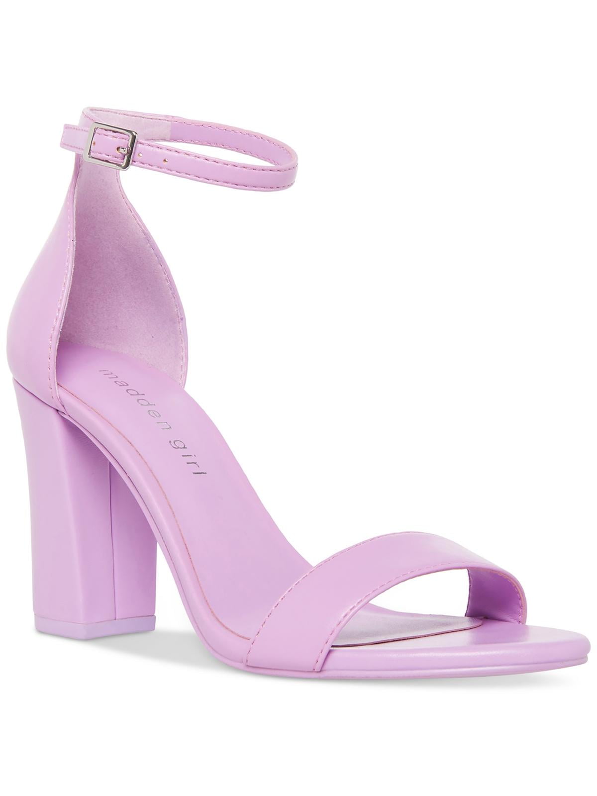 Madden Girl Womens Beella Faux Leather Block Heel Dress Sandals
