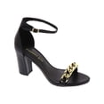 thumbnail image 1 of Madden Girl Womens Beella Faux Leather Chunky Dress Sandals, 1 of 5