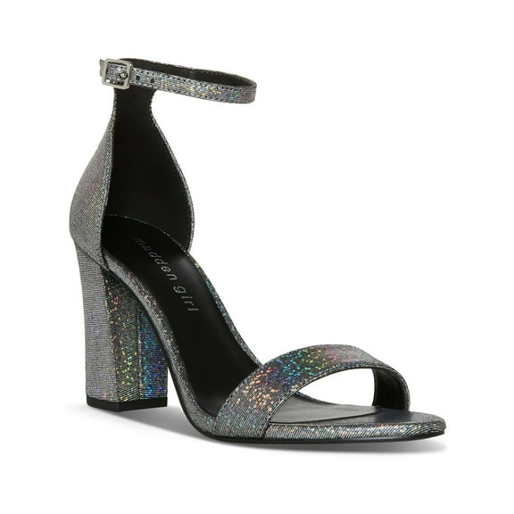 Madden Girl Womens Beella Iridescent Chunky Dress Sandals