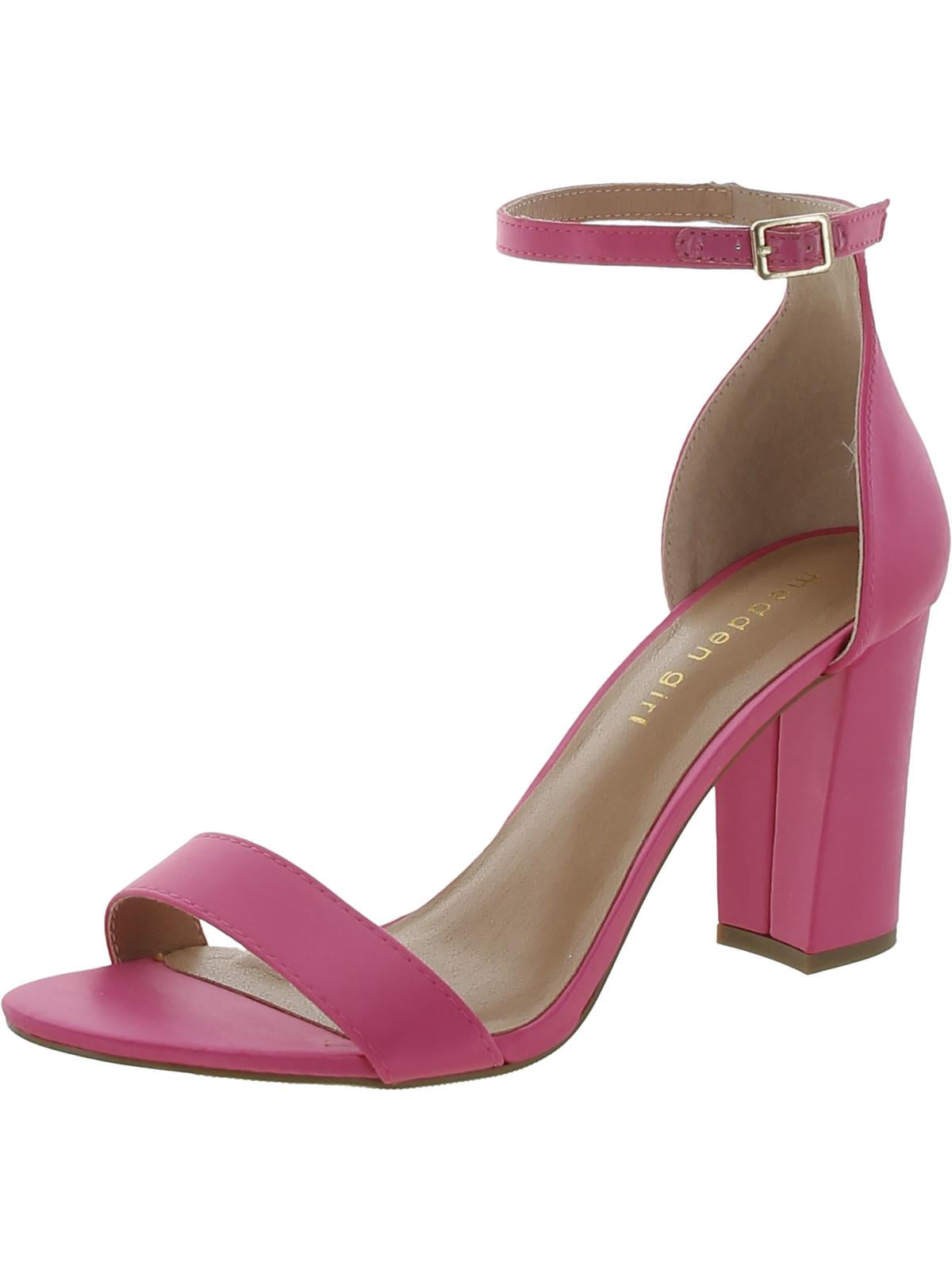 Madden Girl Womens Beella Satin Block Heel Dress Sandals