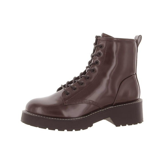 Madden Girl Womens Carra Faux Leather Lug Sole Ankle Boots