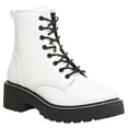 thumbnail image 1 of Madden Girl Womens Carra Faux Leather Lug Sole Ankle Boots, 1 of 9