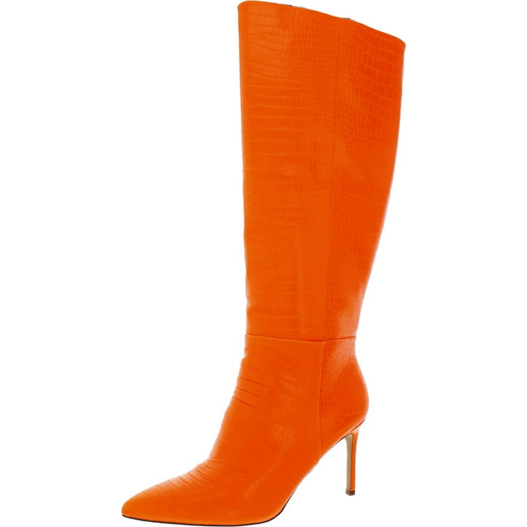 bright orange boots