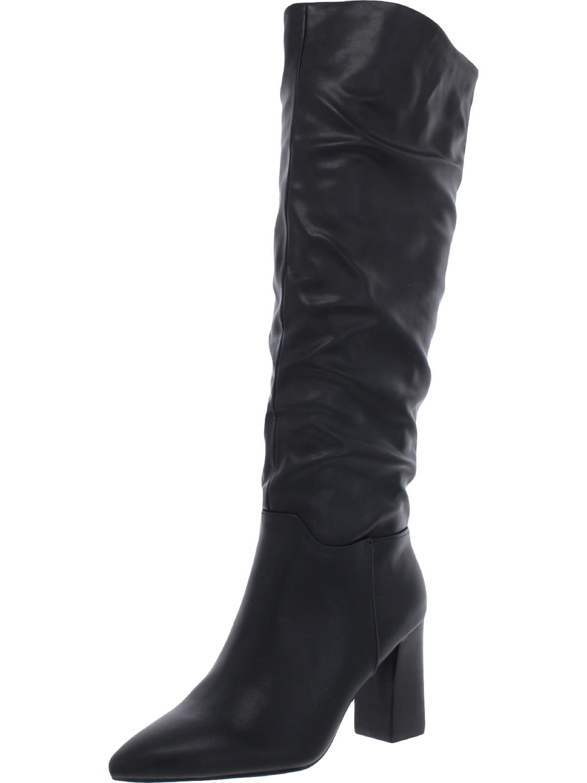 Madden Girl Womens Fairfield Faux Leather Pointed Toe KneeHigh Boots