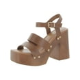 thumbnail image 1 of Madden Girl Womens Greenvil Faux Leather Studded Platform Sandals, 1 of 2