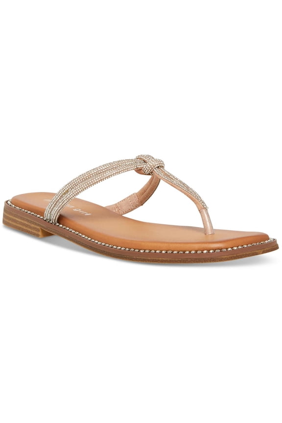 Womens Hollis Slip-On Flip-Flop T-Strap Sandals
