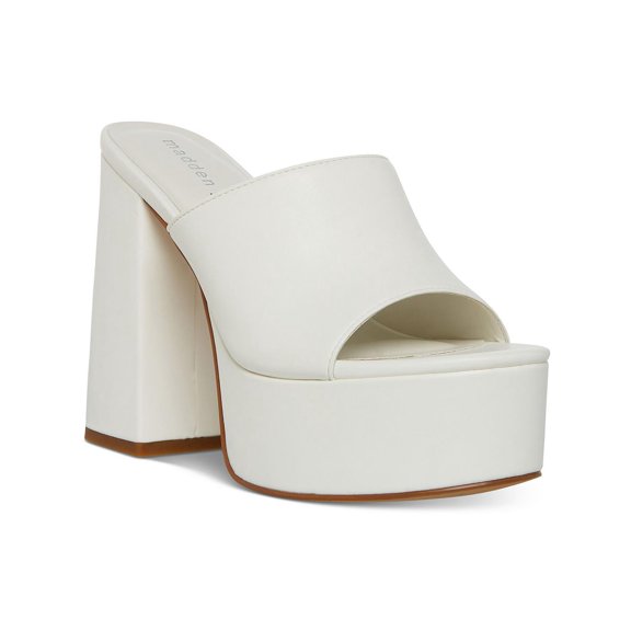 Madden Girl Womens Jesa Faux Leather Open Toe Platform Sandals
