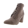 thumbnail image 1 of Madden Girl Womens Justinee Faux Suede Heels Combat & Lace-up Boots, 1 of 3