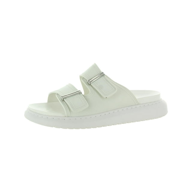 Madden Girl Womens Kingsley Strappy Slip On Slide Sandals