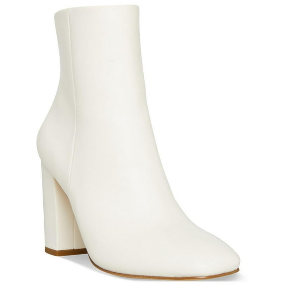 Madden Girl Womens Knox Faux Leather Square toe Ankle Boots