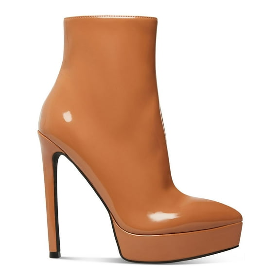 Madden Girl Womens Lorilee Faux Leather Patent Ankle Boots