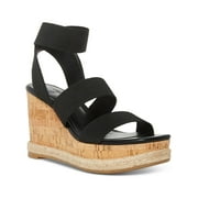 Madden Girl Womens Marandaa Slip On Strappy Wedge Sandals