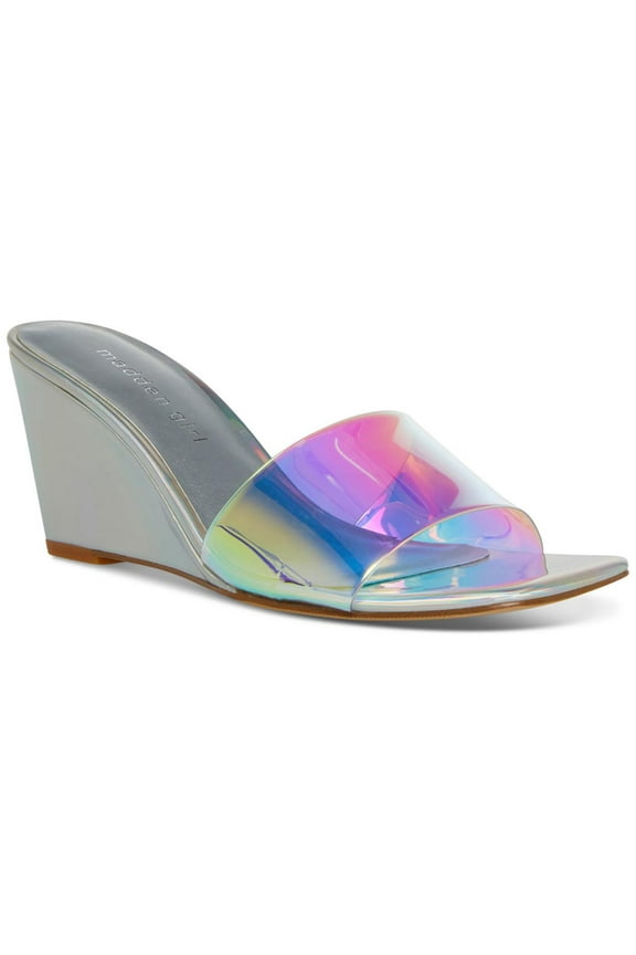 Womens Rayne Iridescent Slide On Wedge Sandals