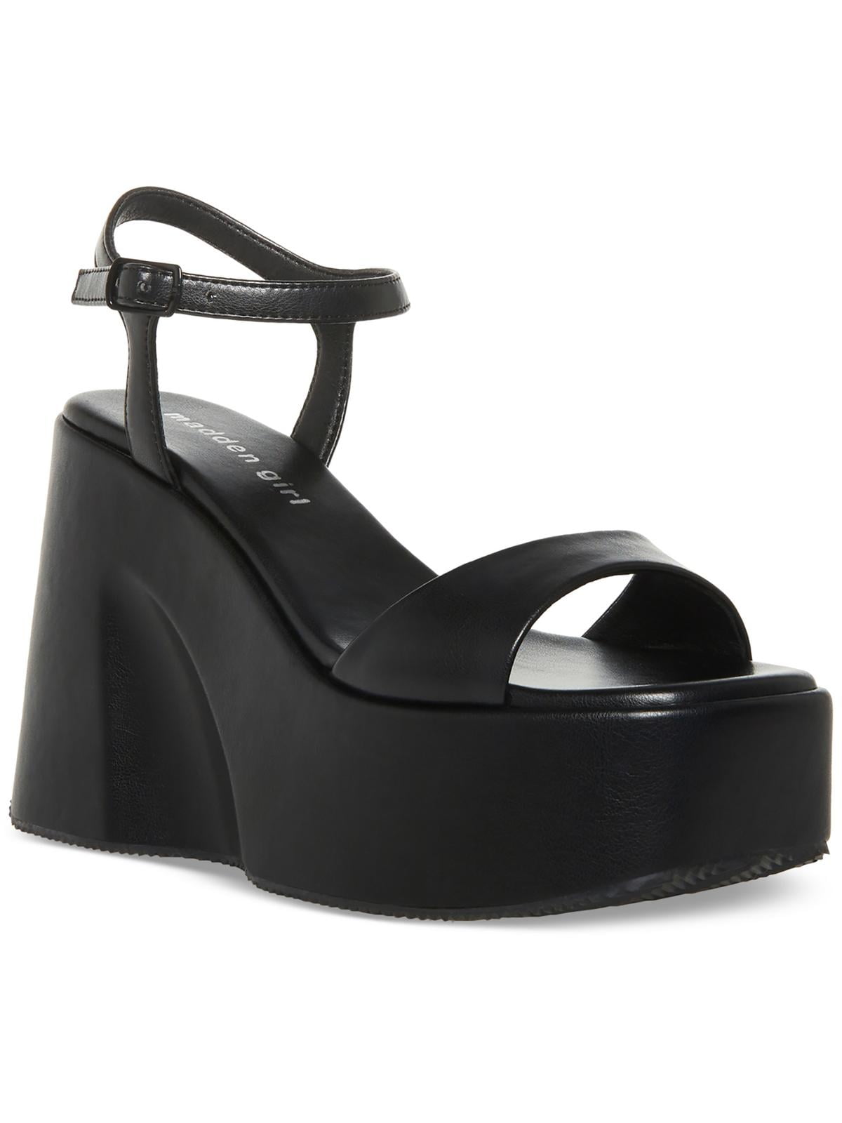 Madden Girl Womens SILHOUETTE Open Toe Ankle Strap Platform Heels Walmart