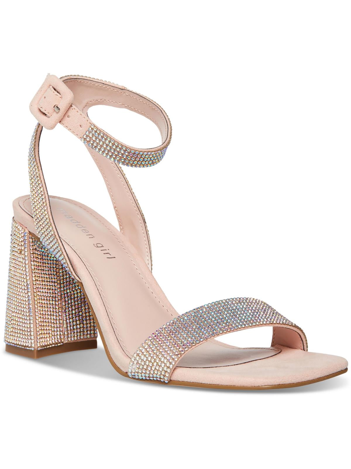 ☆新作☆【人気】Madden Girl Windyプラットフォームサンダル Madden Girl Womens Winnii Rhinestone Dressy Slingback Heels
