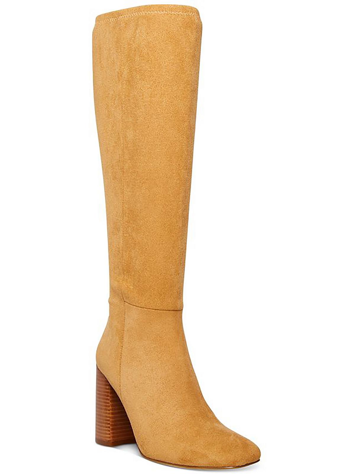 Madden Girl Womens Winsloww Zipper Faux Suede Knee-High Boots