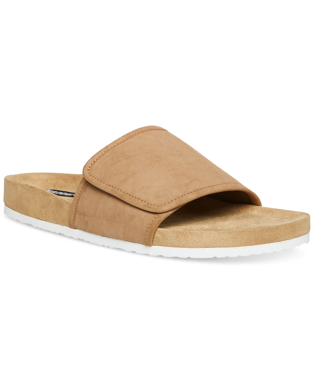 Steve Madden Corro Two-Strap Slide Tan Leather Mens US 10.5M Steve Madden Boardwalk Women main image 2