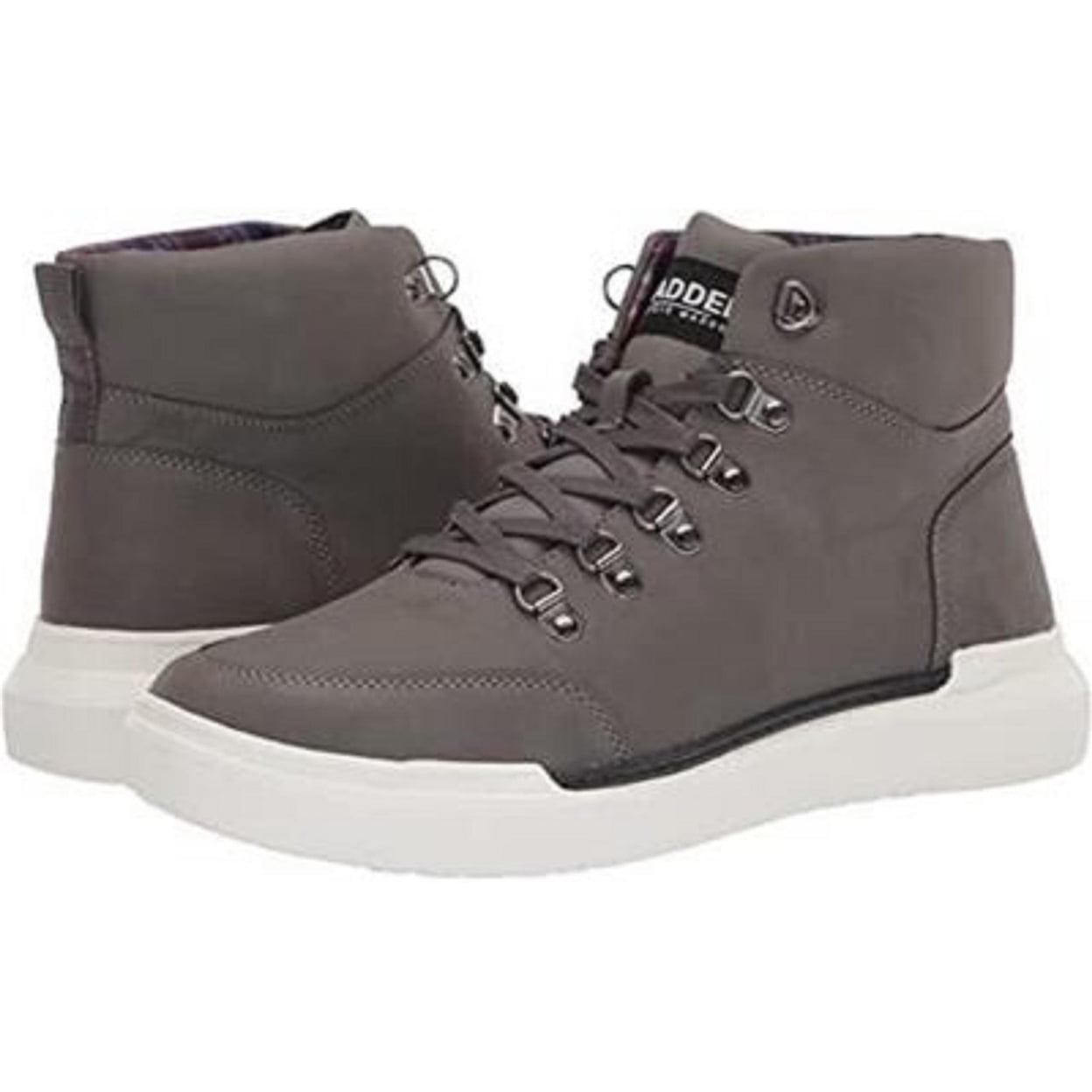 ??NWT Size 10 Gray Men’s Boots by MADDEN Steve Madden Insider Mens Gray Suede Slip On Chelsea Boots  main image 2