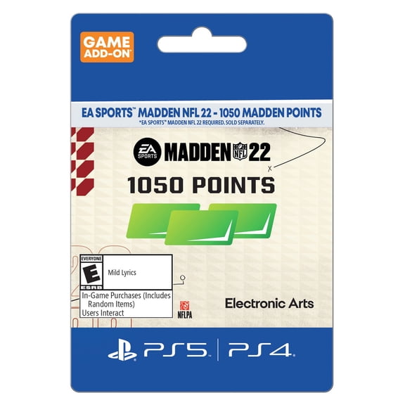 Madden NFL 22 Madden Points 1050 - PlayStation 4, Playstation 5 [Digital]