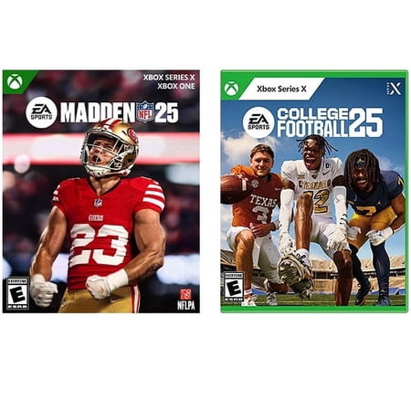 Madden NFL 25 Standard Edition + College Football 25 Standard Edition - For Xbox Series X - Rated E (Everyone) - Sports Game