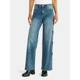 thumbnail image 1 of Madden NYC Women's Ultra 90s Fit Jeans with Embroidery, 32" inseam, Sizes 00-18, 1 of 5