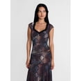 thumbnail image 1 of Madden NYC Women’s Asymmetrical Lace Top with Cap Sleeves, Sizes XXS-XXL, 1 of 5