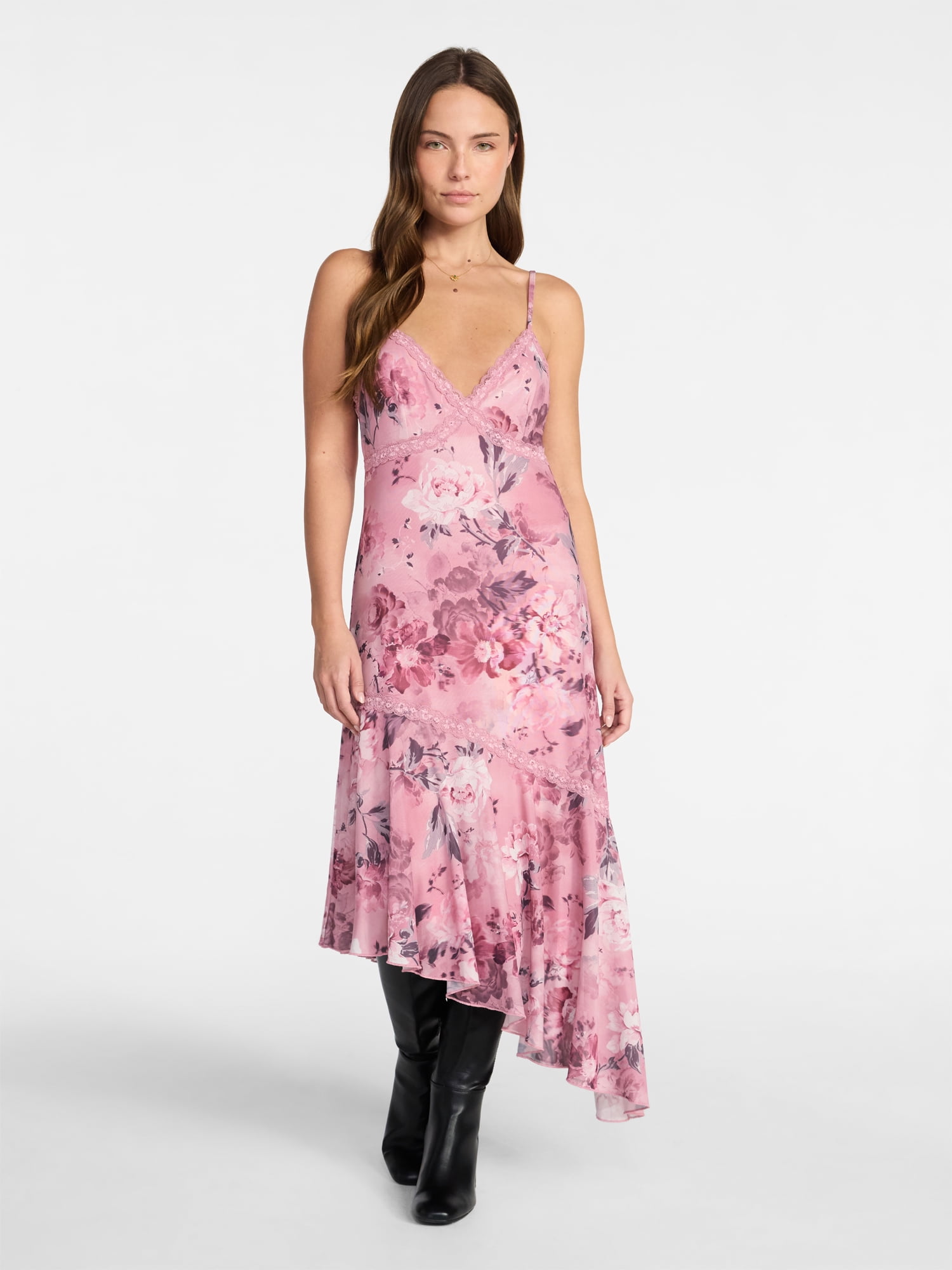 Madden NYC Women's Asymmetrical Midi Dress, Sizes XXS-XXL