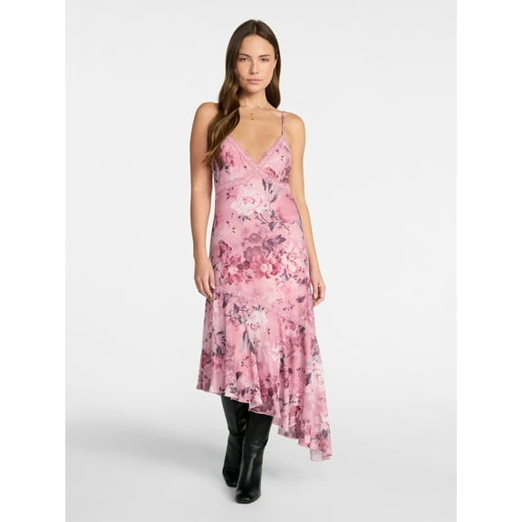 Madden NYC Women's Asymmetrical Midi Dress, Sizes XXS-XXL