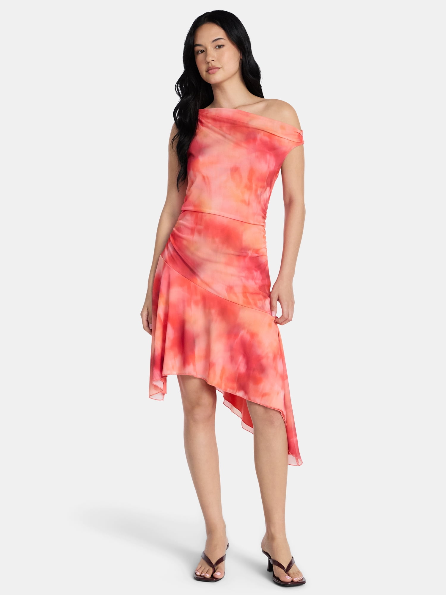 Madden NYC Womens Asymmetrical Midi Dress, Sizes Xxs-xxl, Women's, Size: Medium, Pink Madden NYC Womens Asymmetrical Midi Dress, Sizes Xxs-xxl, Women's, Size: Medium, Pink